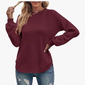 NWT Merokeety waffle knit sweater. Size L